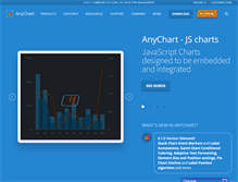 Tablet Screenshot of anychart.com
